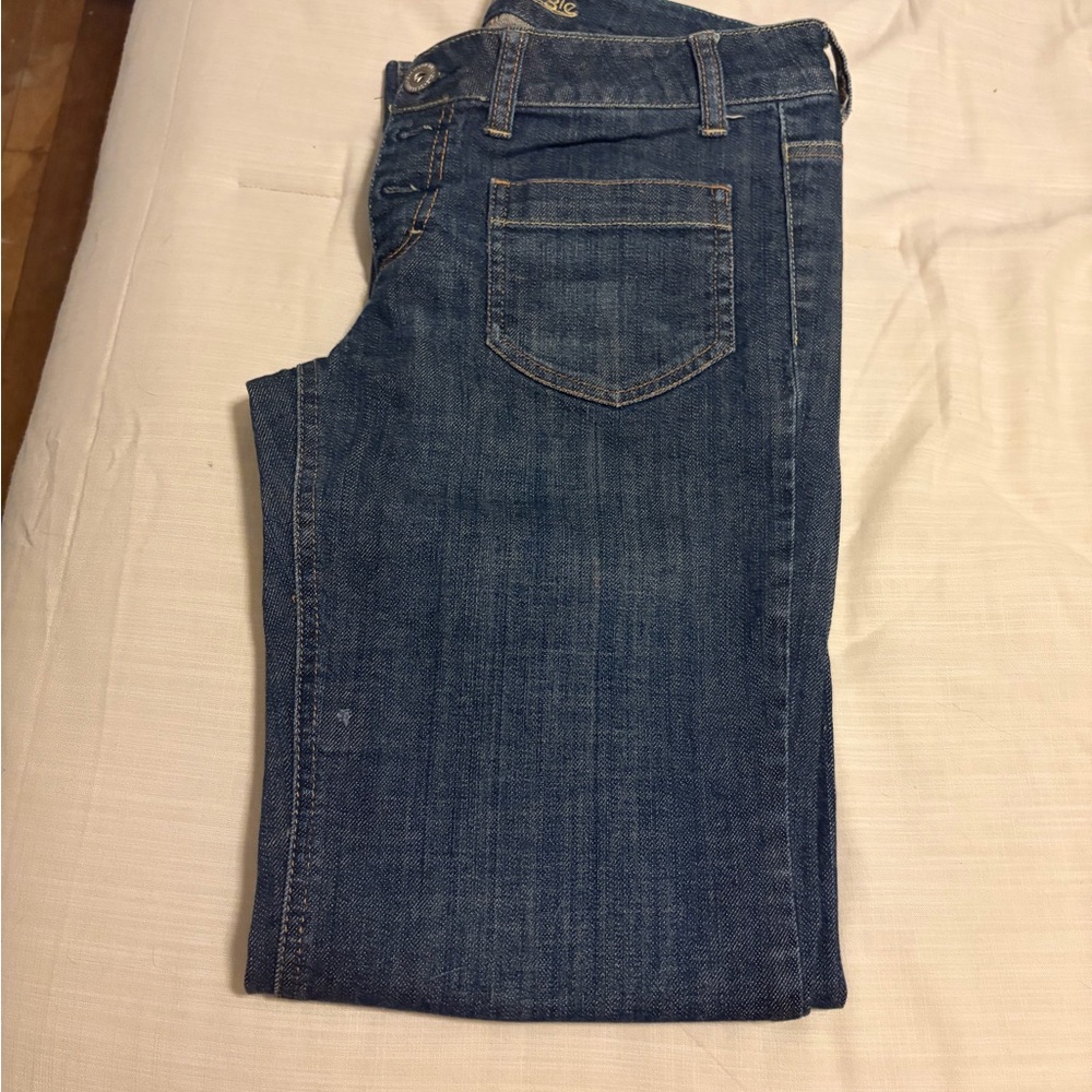 American Eagle Wide Leg Trouser Denim with Patch Pockets